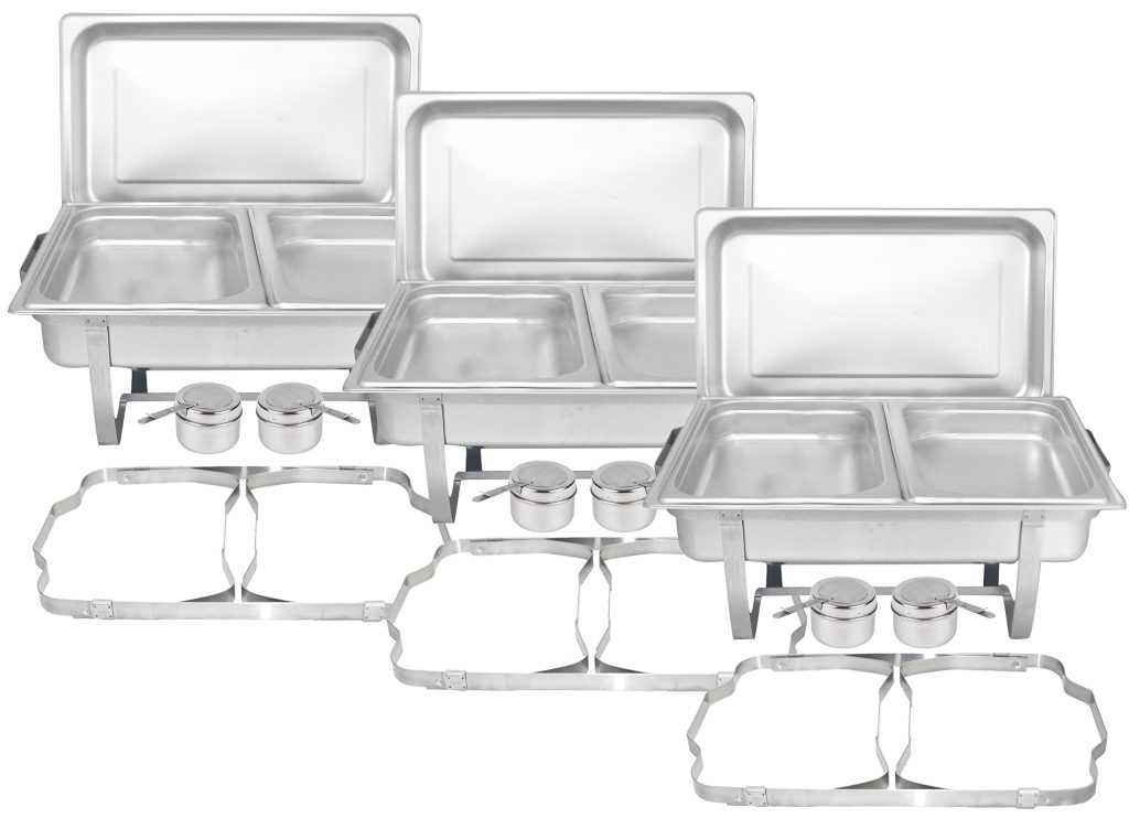 What are the most popular chafing dish sizes?