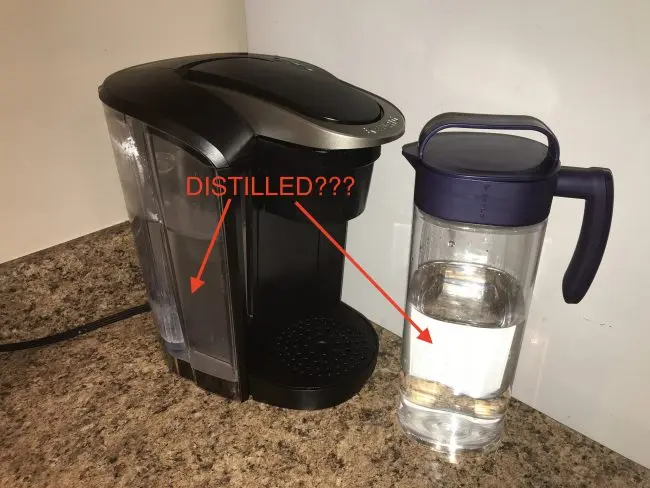 Is distilled water safe to use in a Keurig?