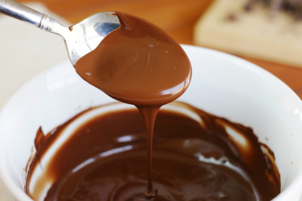 How do you thin melted chocolate?