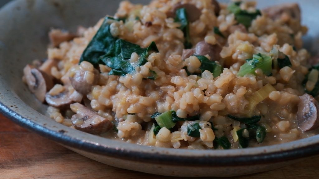 Is it possible to make risotto with brown rice?