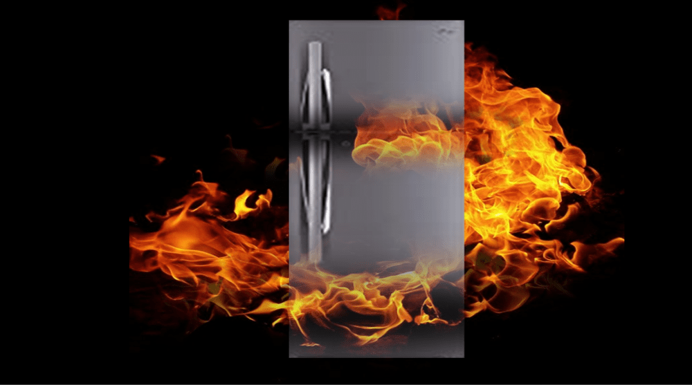 Is it possible for a refrigerator to start a fire?