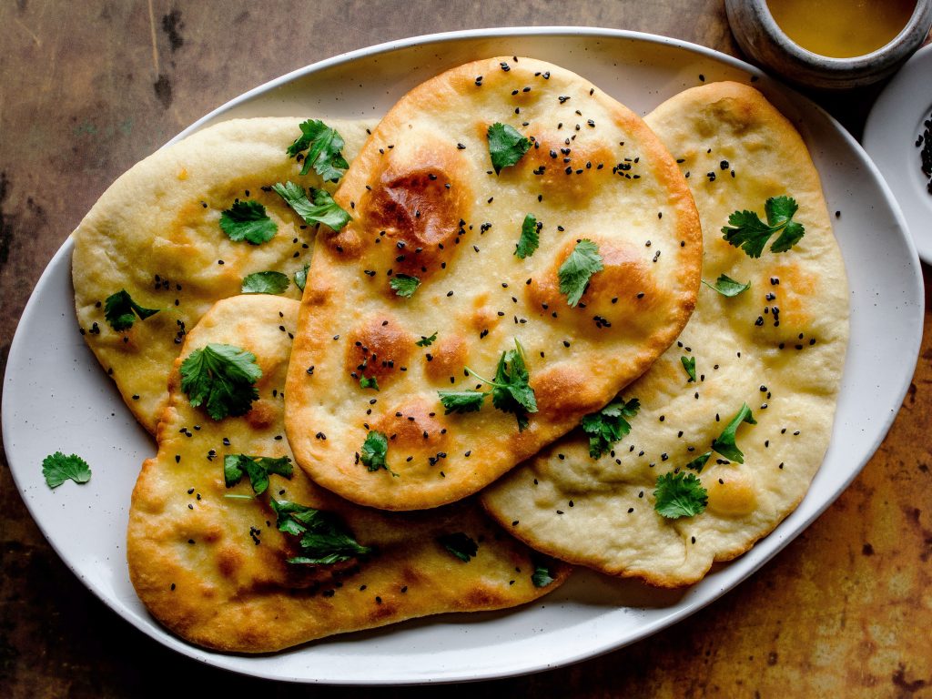 Bread dough for naan (recipe below)