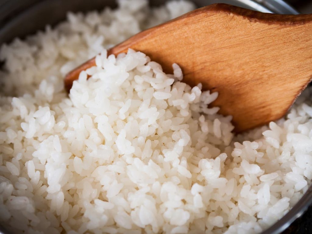 When should white rice be cooked?