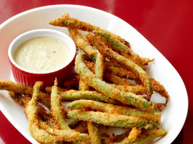 Fries with green beans