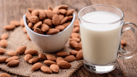 Milk made from almonds