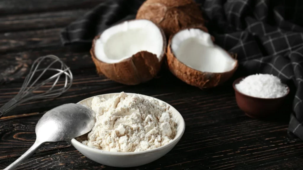 Flour made from coconut