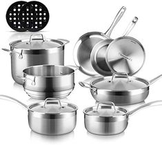 Duxtop Whole-Clad Tri-Ply Stainless Steel Cookware