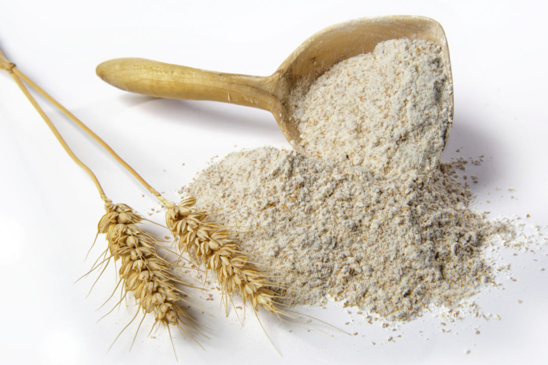 Flour made from whole grains