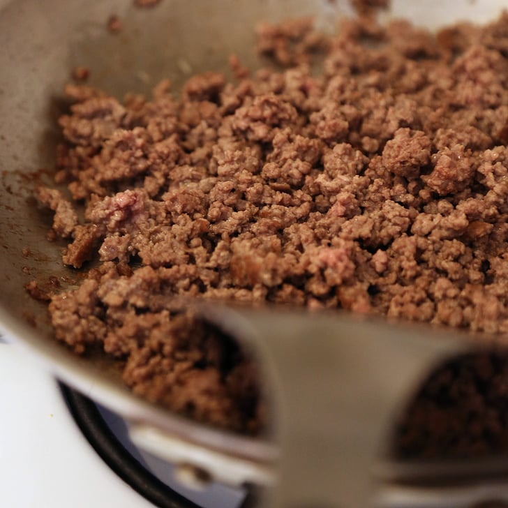 Stovetop cooked frozen ground beef