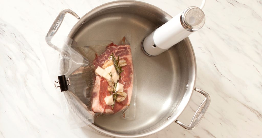 In a sous vide cooker, how long can you leave food?