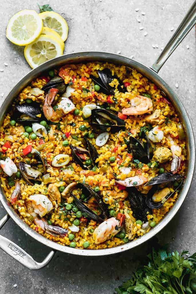 Substitute for peas in paella