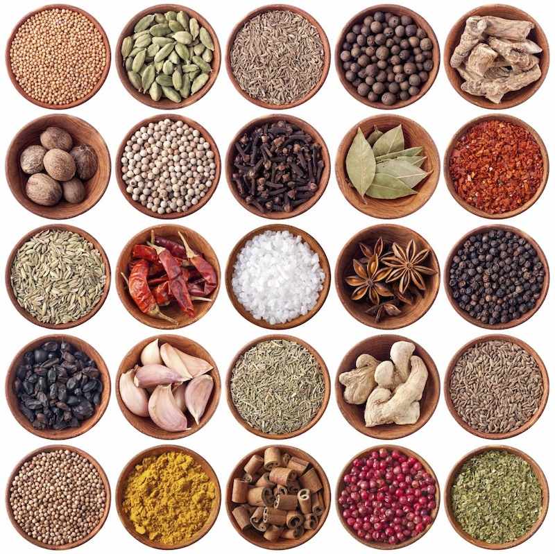 What are the most common spices used in Indian cuisine?