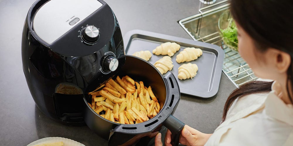 What is the operation of an air fryer