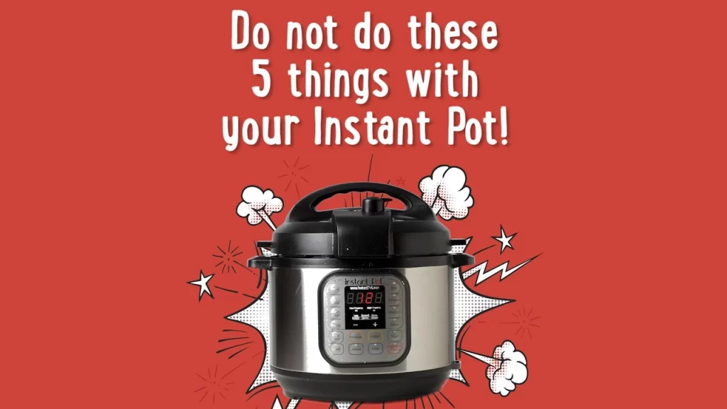 What foods should you avoid cooking in an instant pot?