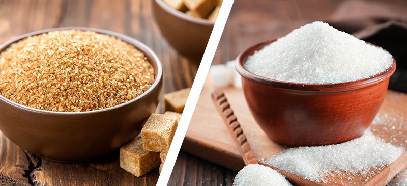 Brown sugar and cane sugar have different flavors.