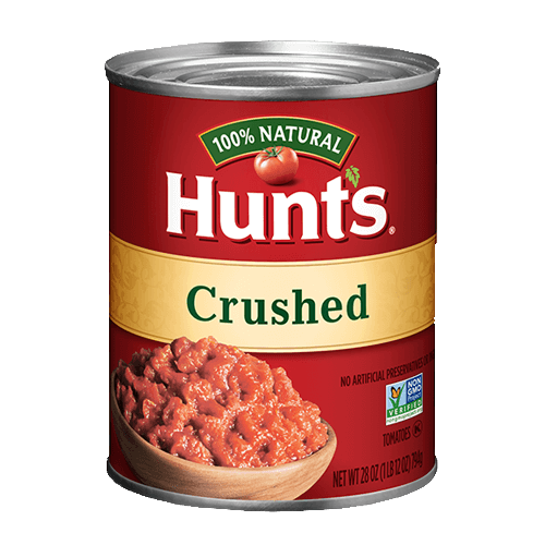 Tomato chunks in a can