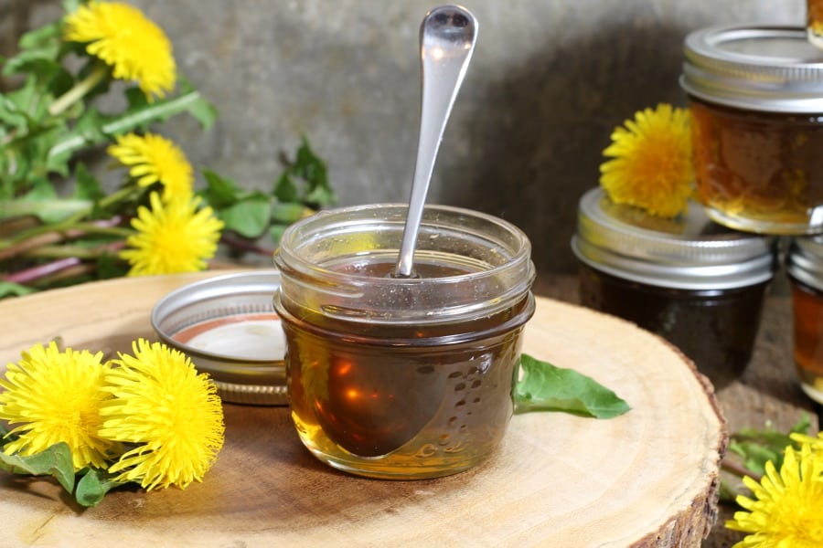 Dandelion syrup