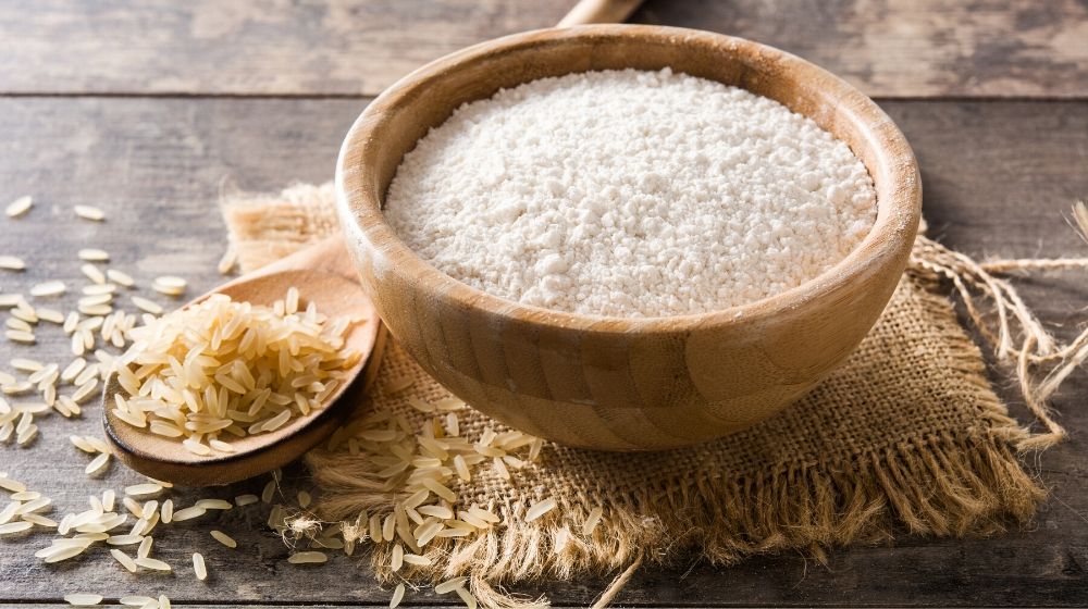 Flour made from rice