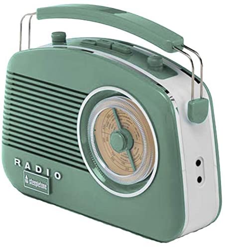 Steepletone Brighton Portable Retro Style Rotary Radio