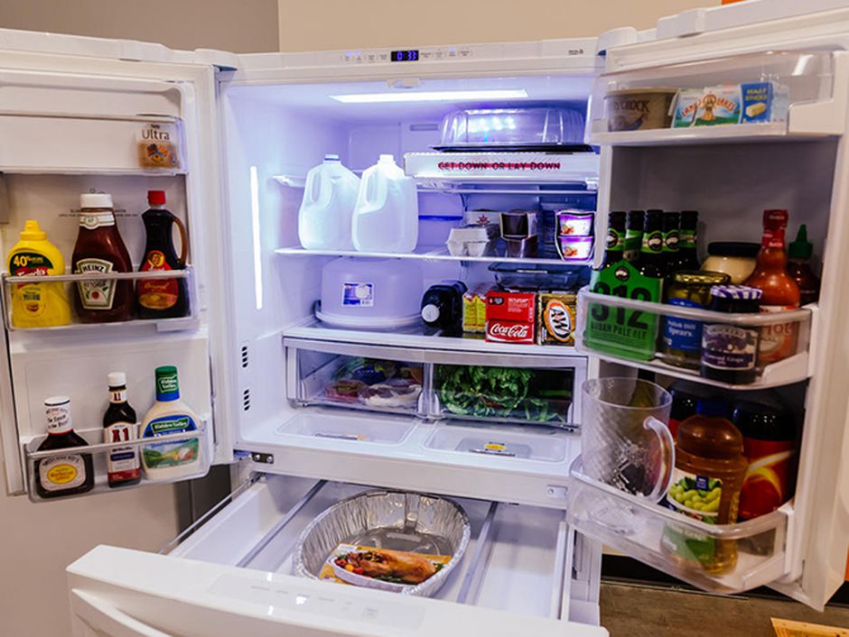 Is it possible to store items on top of a mini-refrigerator?