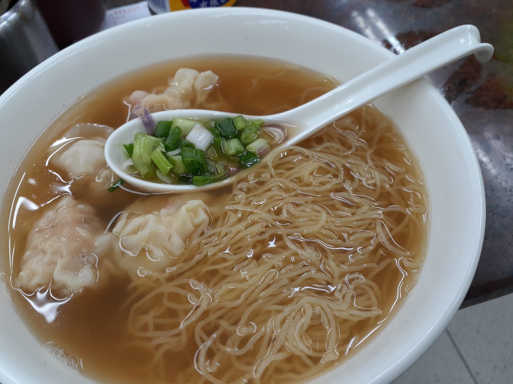 Noodles in a wonton