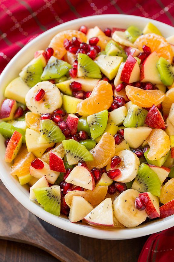 Mixing Fruits for Salads