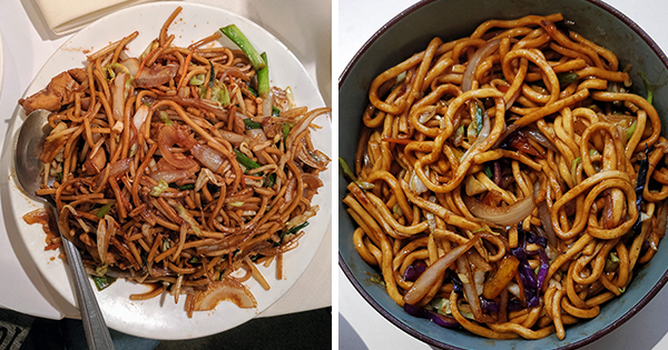 What sort of noodles are utilized in lo mein
