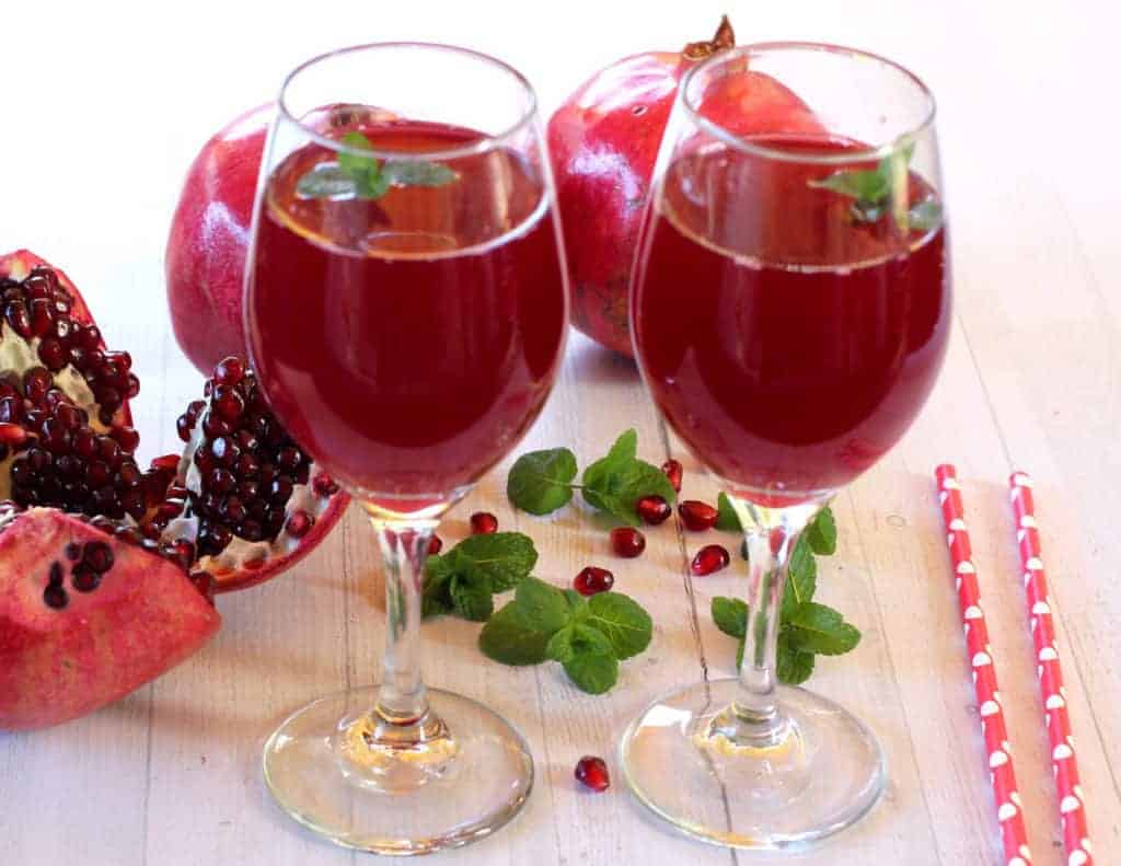 The best time to drink pomegranate juice