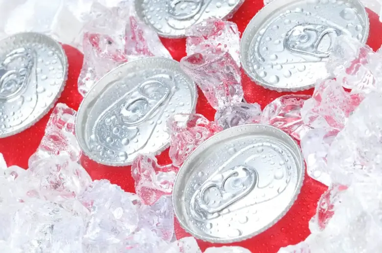 Can soft drinks be frozen?